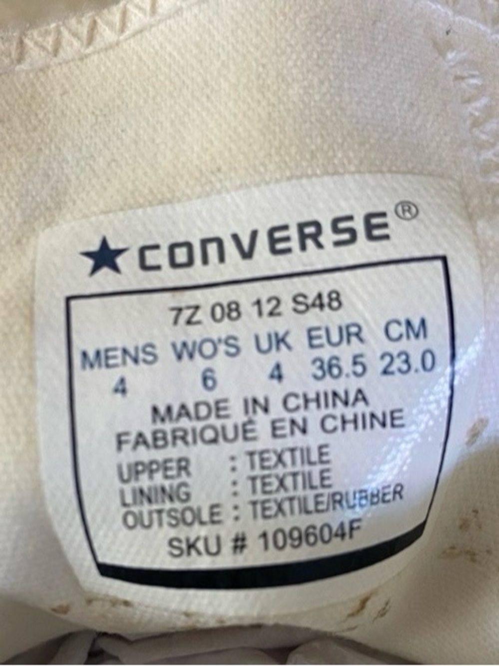 Converse White Women’s Sneakers with Multicolor Ocean Motif - Picture 4 of 6